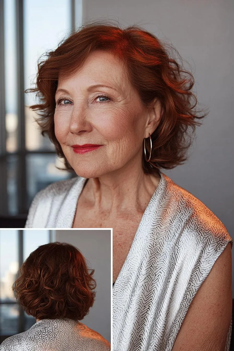 Auburn Waves Radiate Elegance