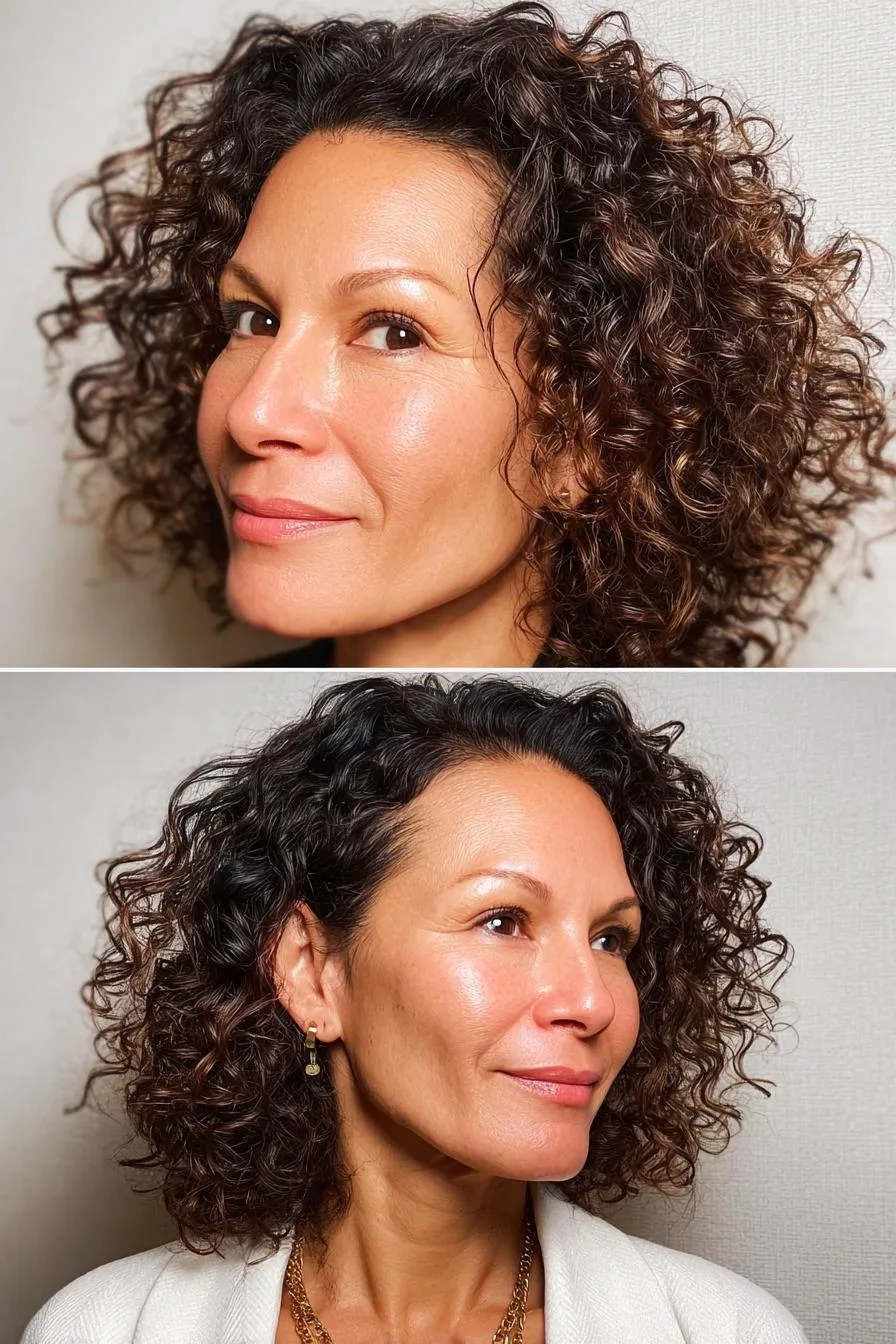 Bouncy Curls Beautifully Framed