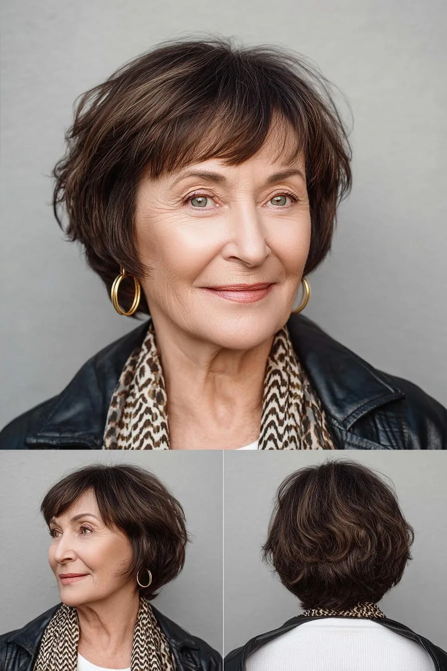 Chic Layered Bob Hairstyle