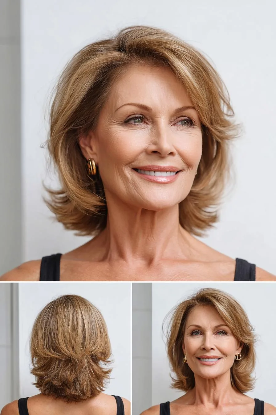 Chic Layered Hair Elegance