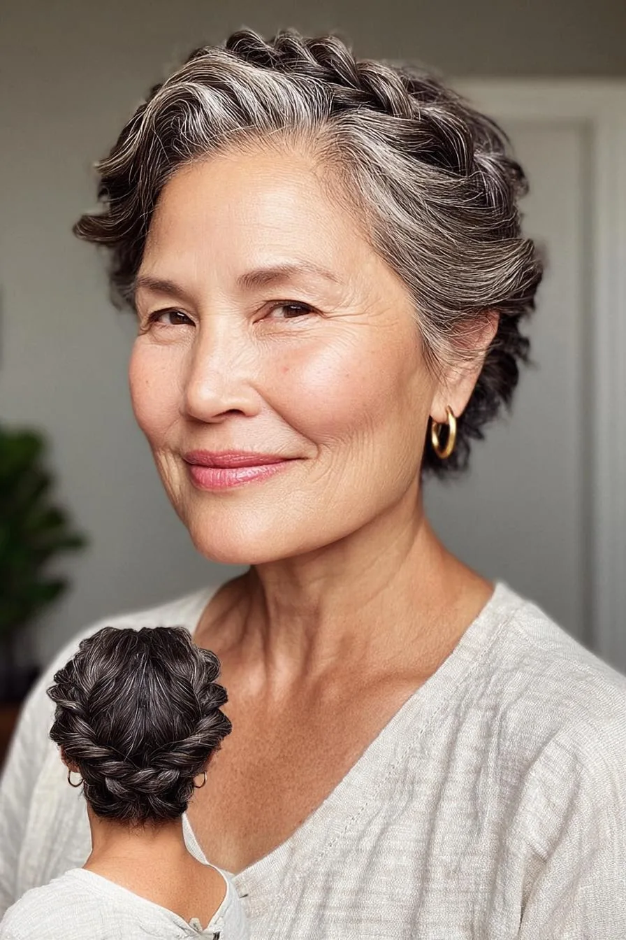 Elegant Braided Updo Style