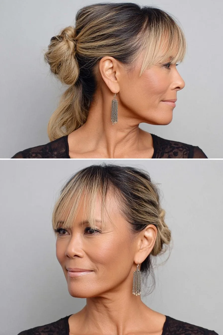 Elegant Low Bun Beauty