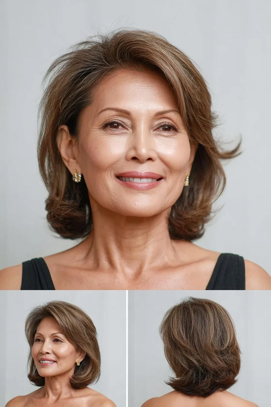 Elegant Side-Swept Bob