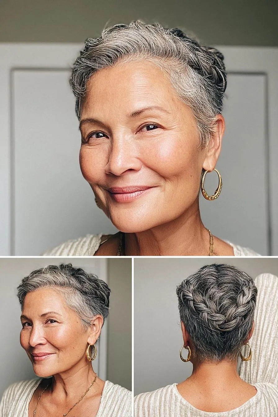 Graceful Braided Pixie Style