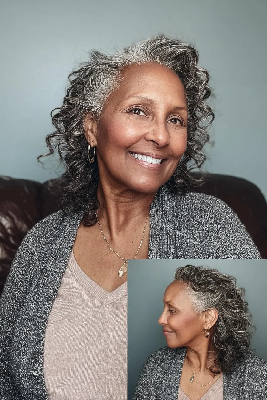 Graceful Curls Radiant Smile