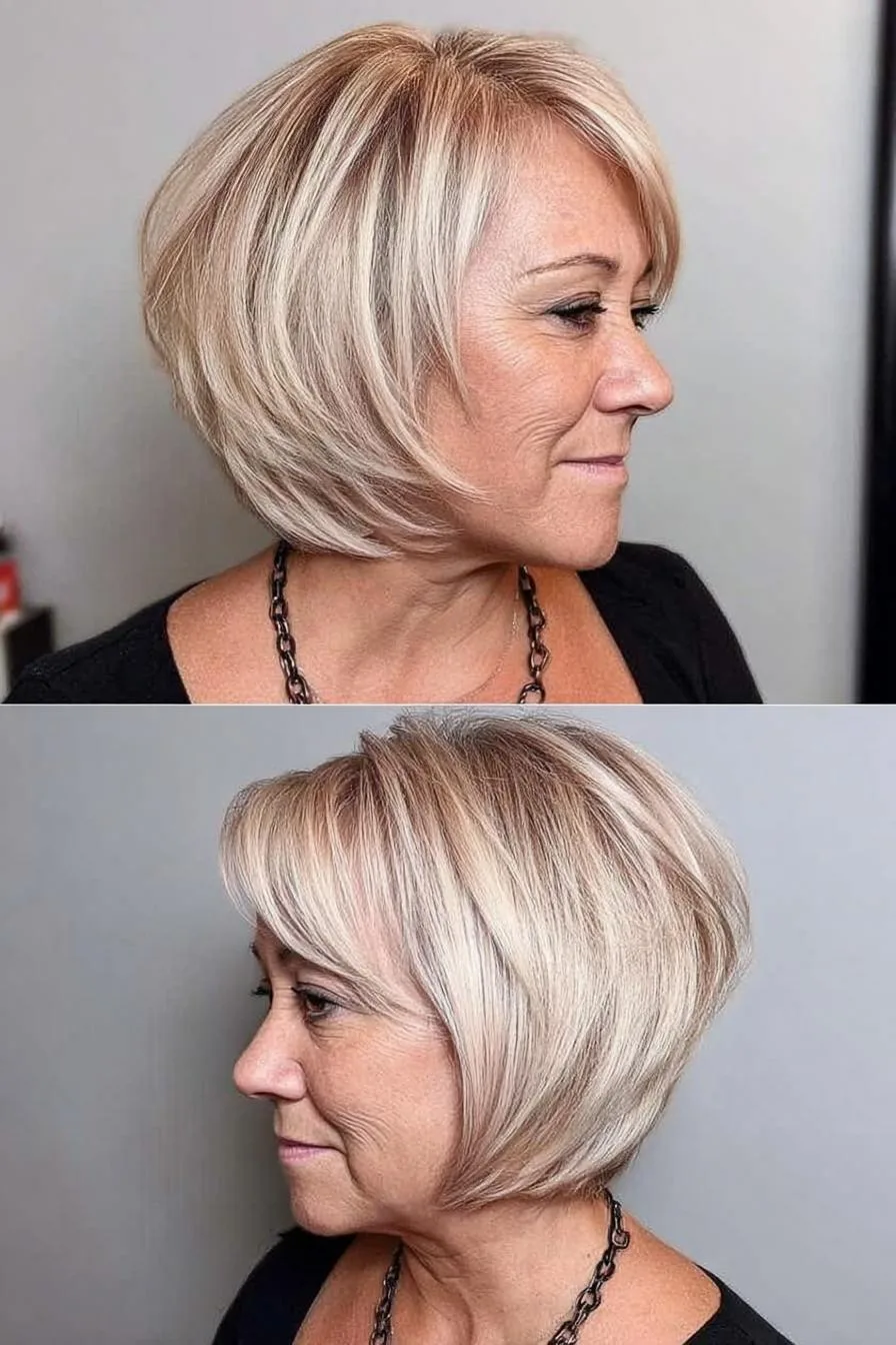 Layered Bob with Bangs