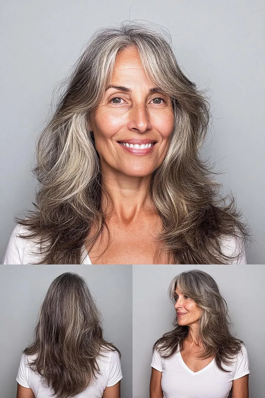 Silver Elegance in Waves