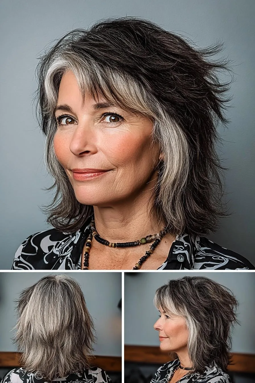 Silver Layers Framing Beauty