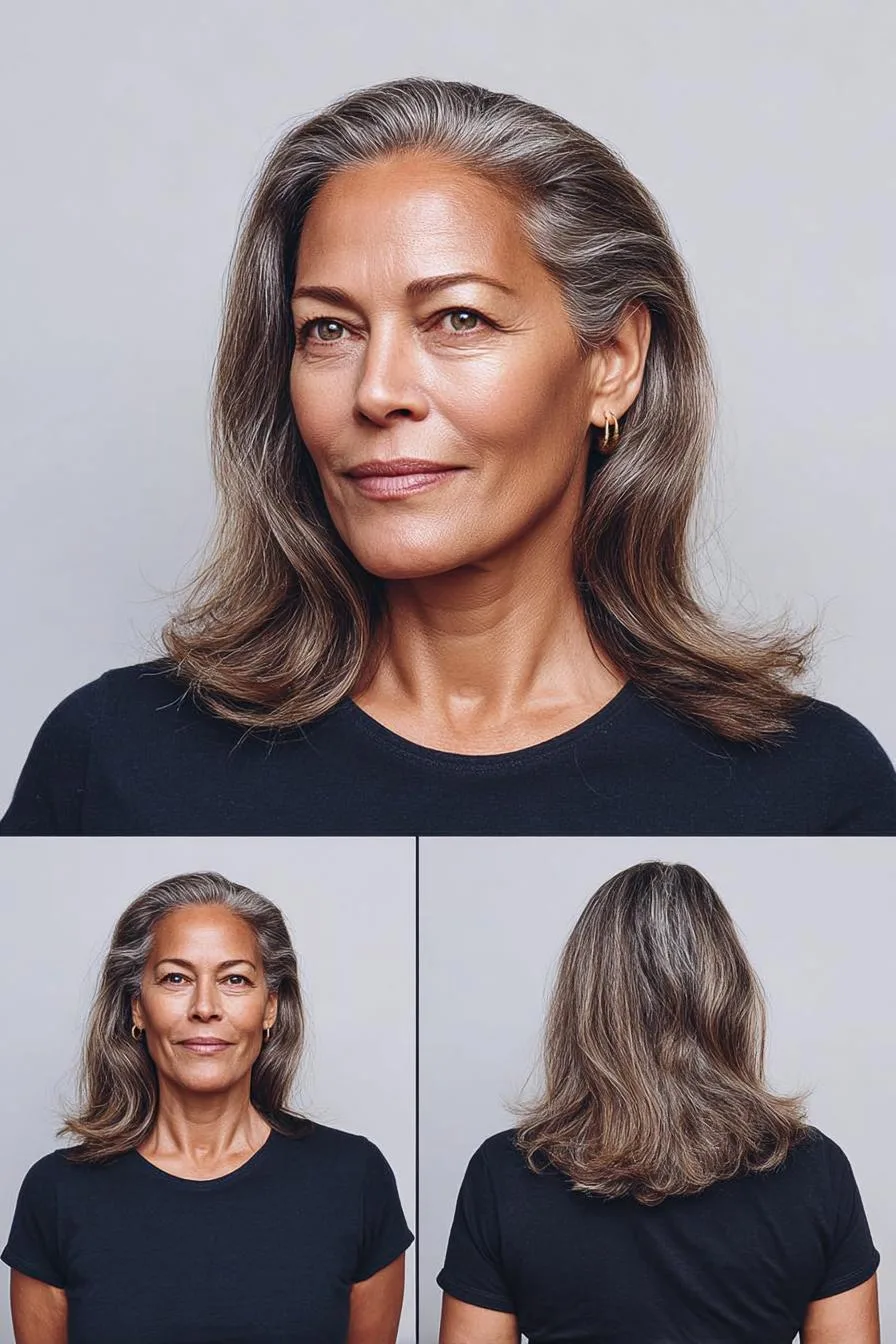 Silver Waves Framing Elegance