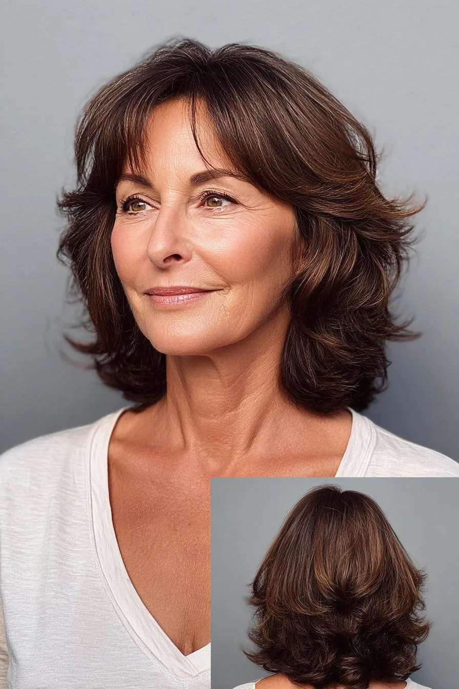 Soft Layers Framing Beauty