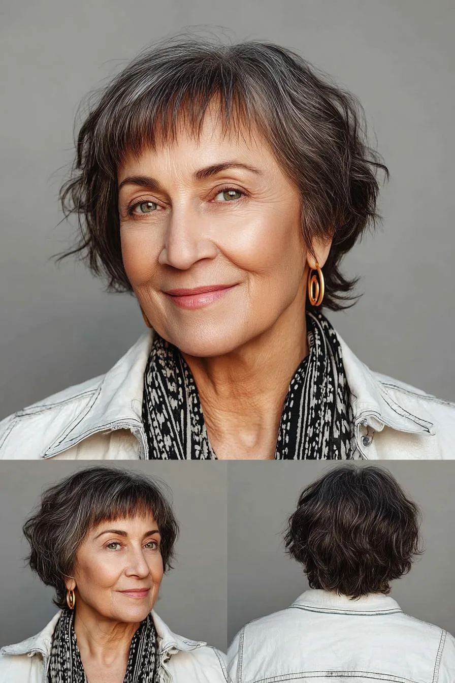 Textured Waves Framing Beauty