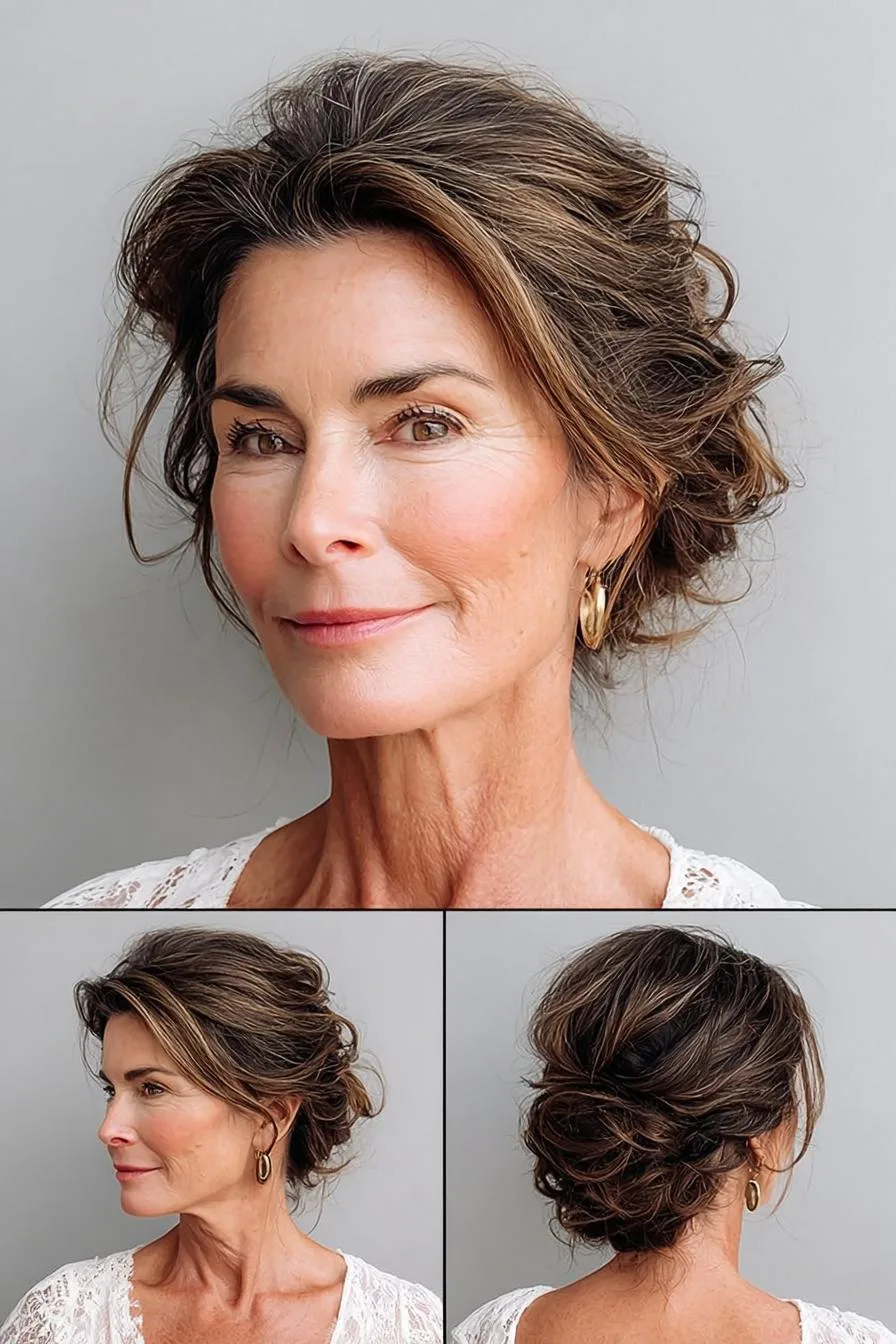 Textured Waves Updo Beauty