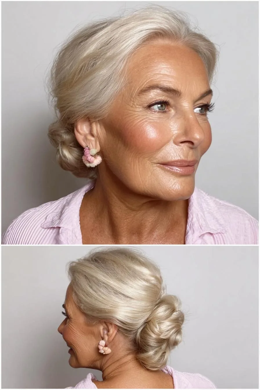 Timeless Silver Blonde Elegance