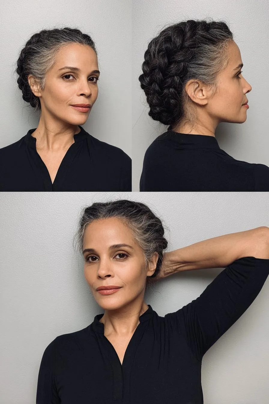 Timeless Silver Braided Elegance