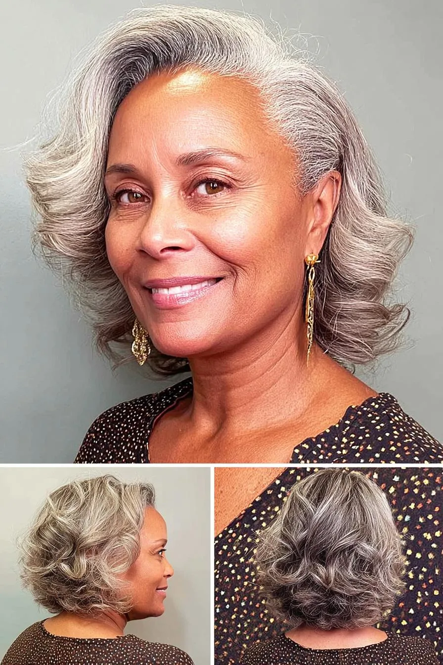 Timeless Silver Waves Bob