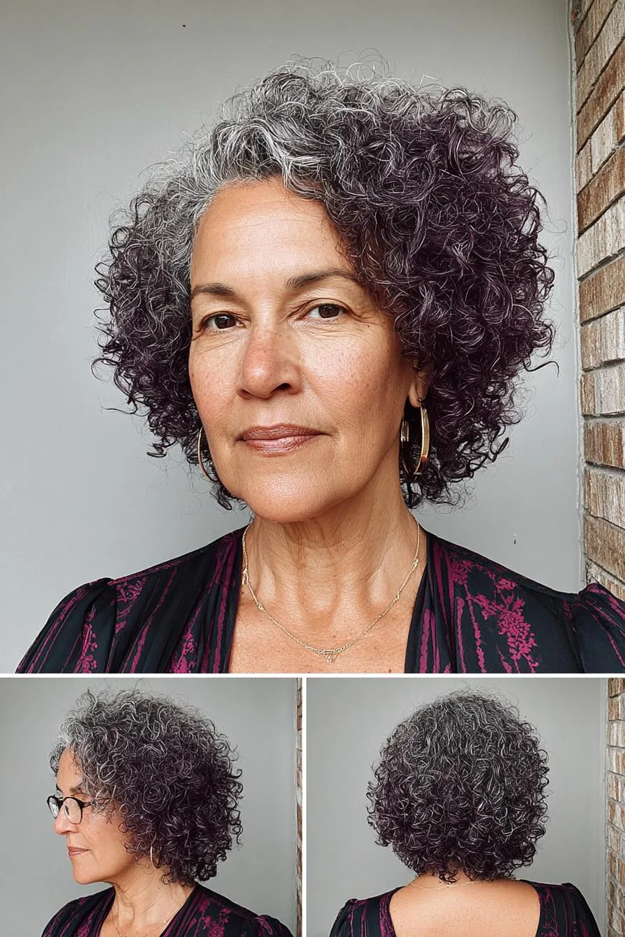 Voluminous Curls Gray Glow