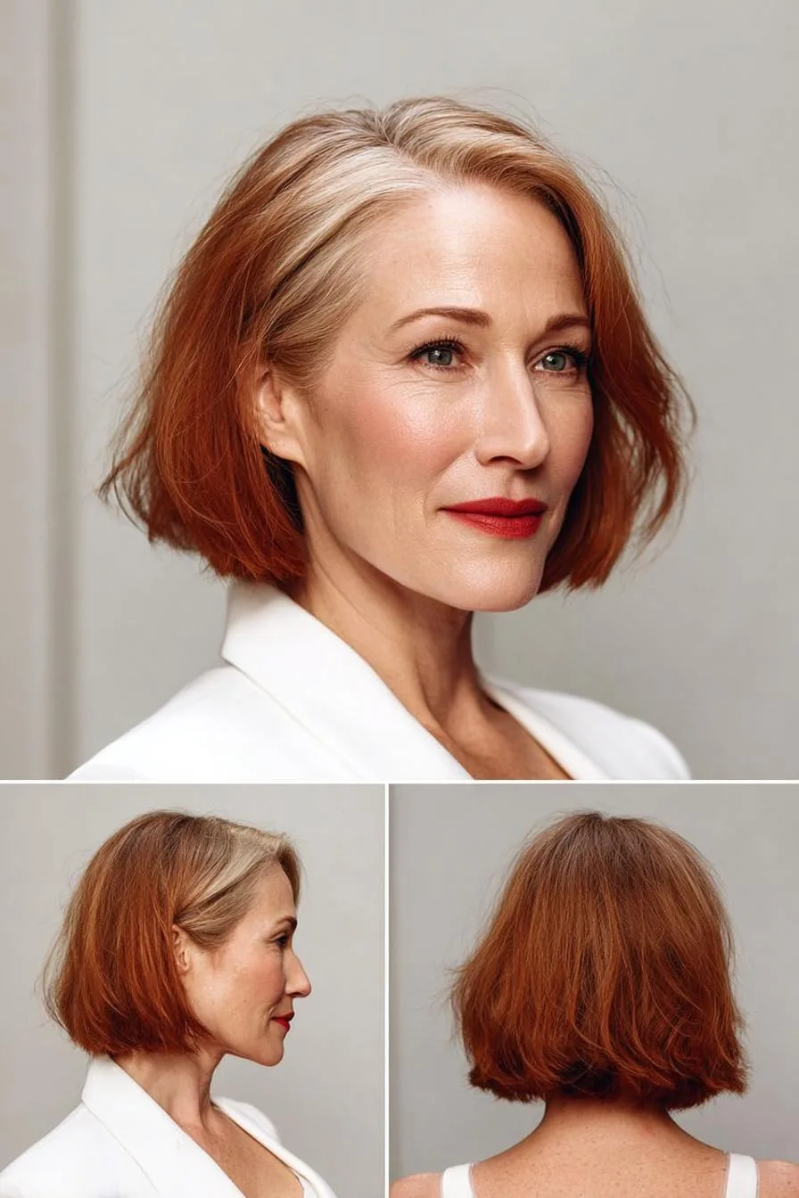 Auburn Elegance with Gray