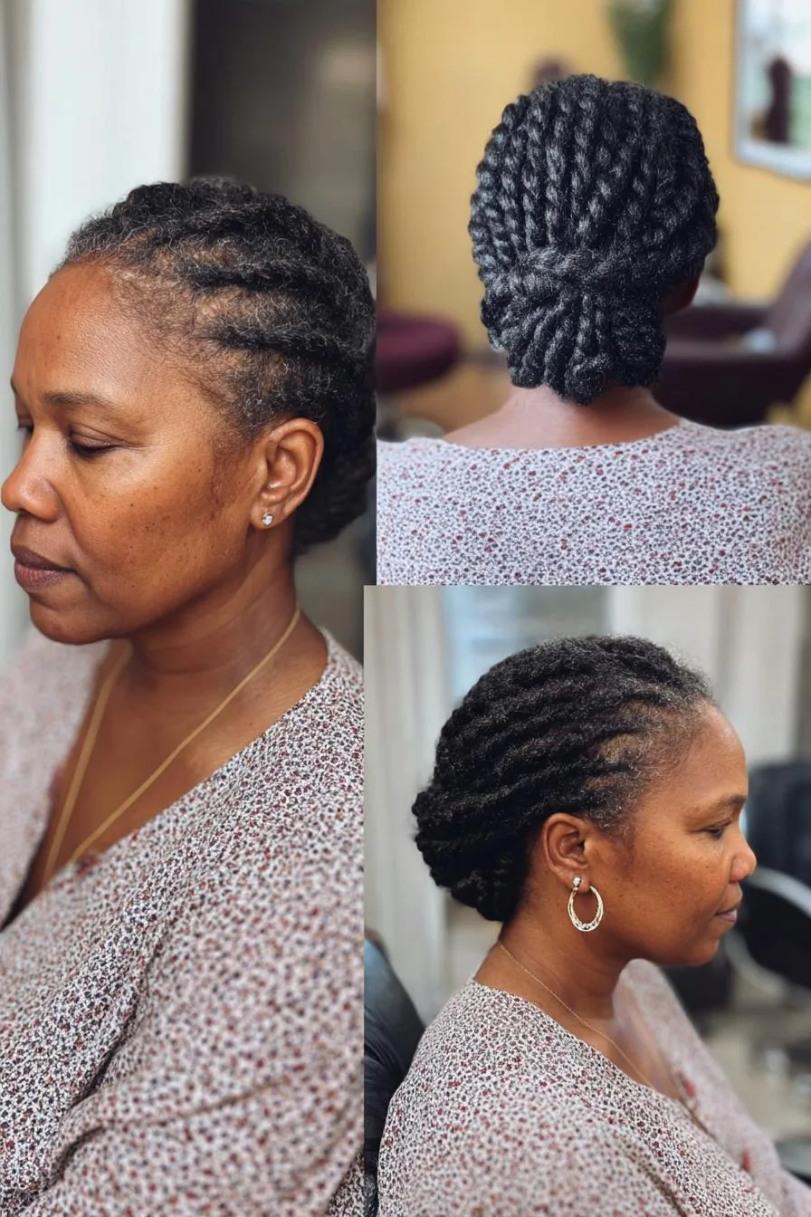 Braided Elegance in Bun