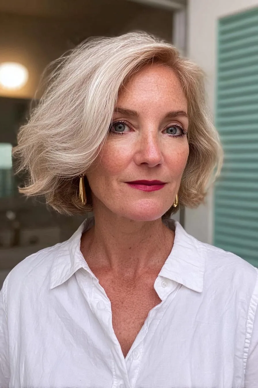 Chic Flowing Bob Style