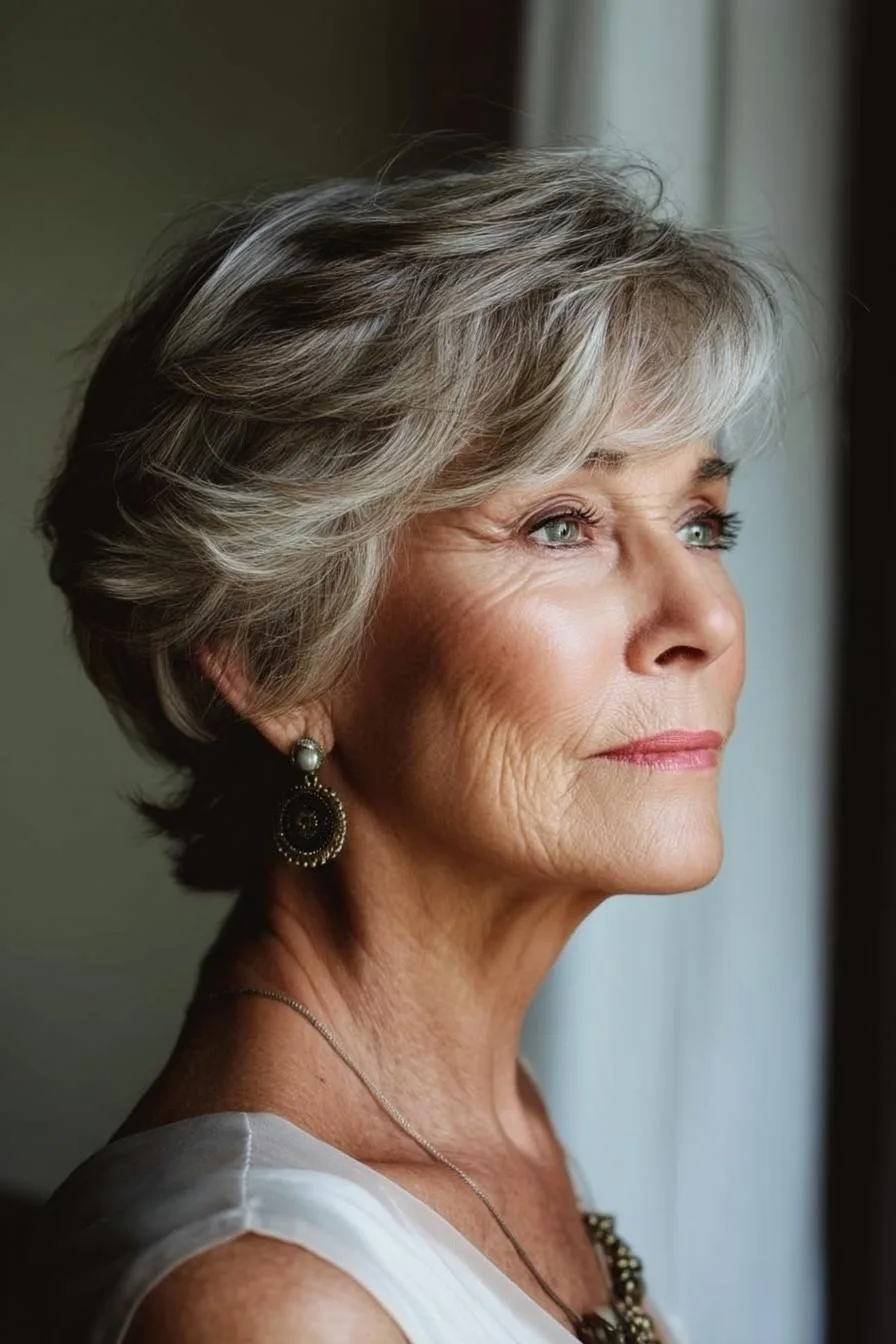 Chic Layered Pixie Style