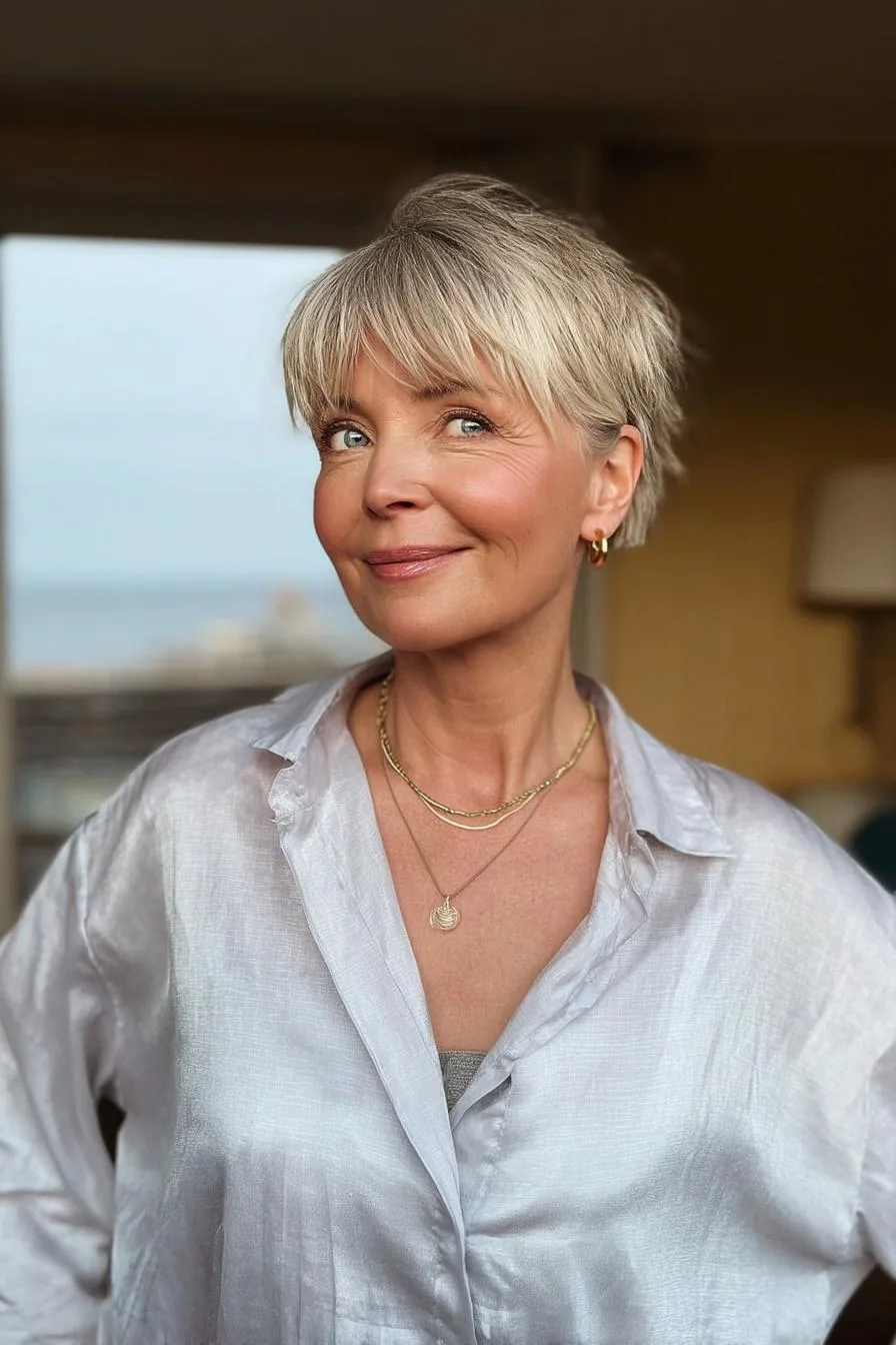 Chic Textured Short Hair