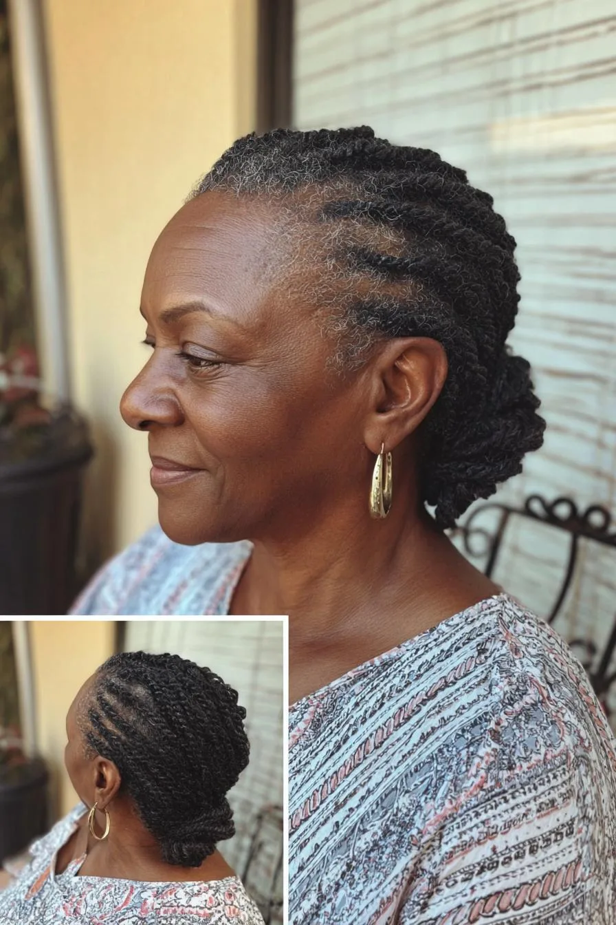 Elegant Braided Bun Style