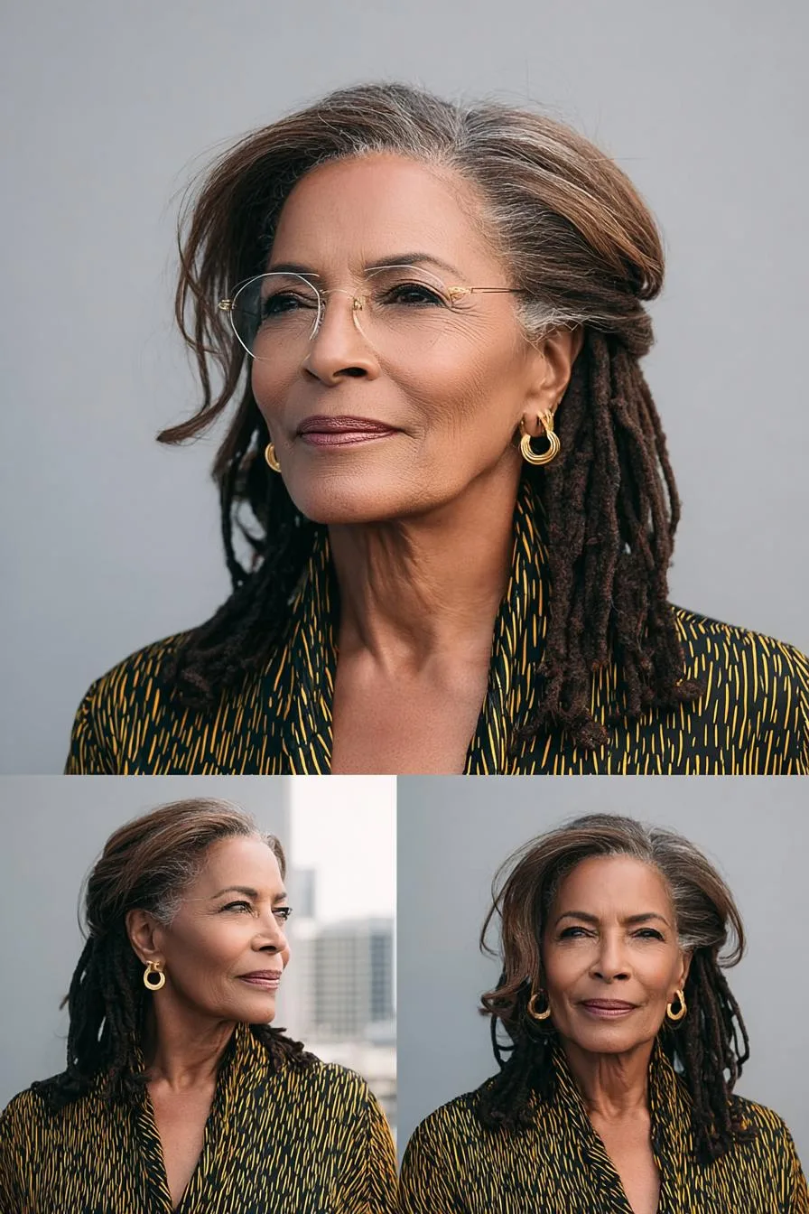 Elegant Dreadlocks Swept Back