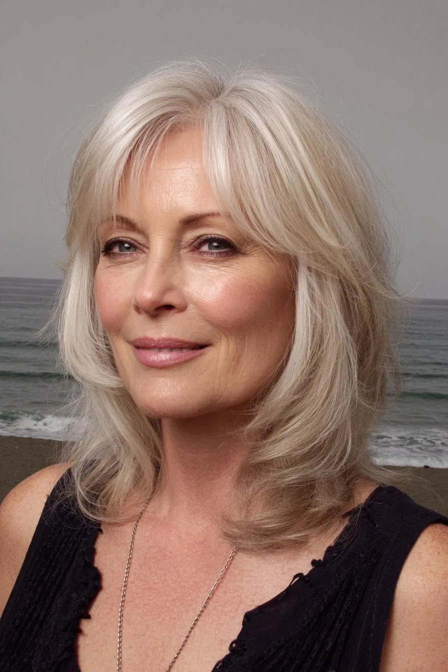 Elegant Gray Hair Beauty