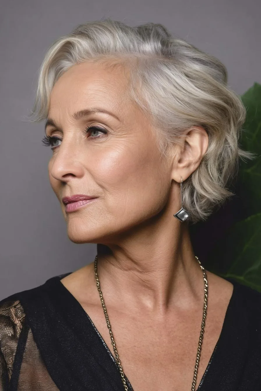 Elegant Short Wavy Style