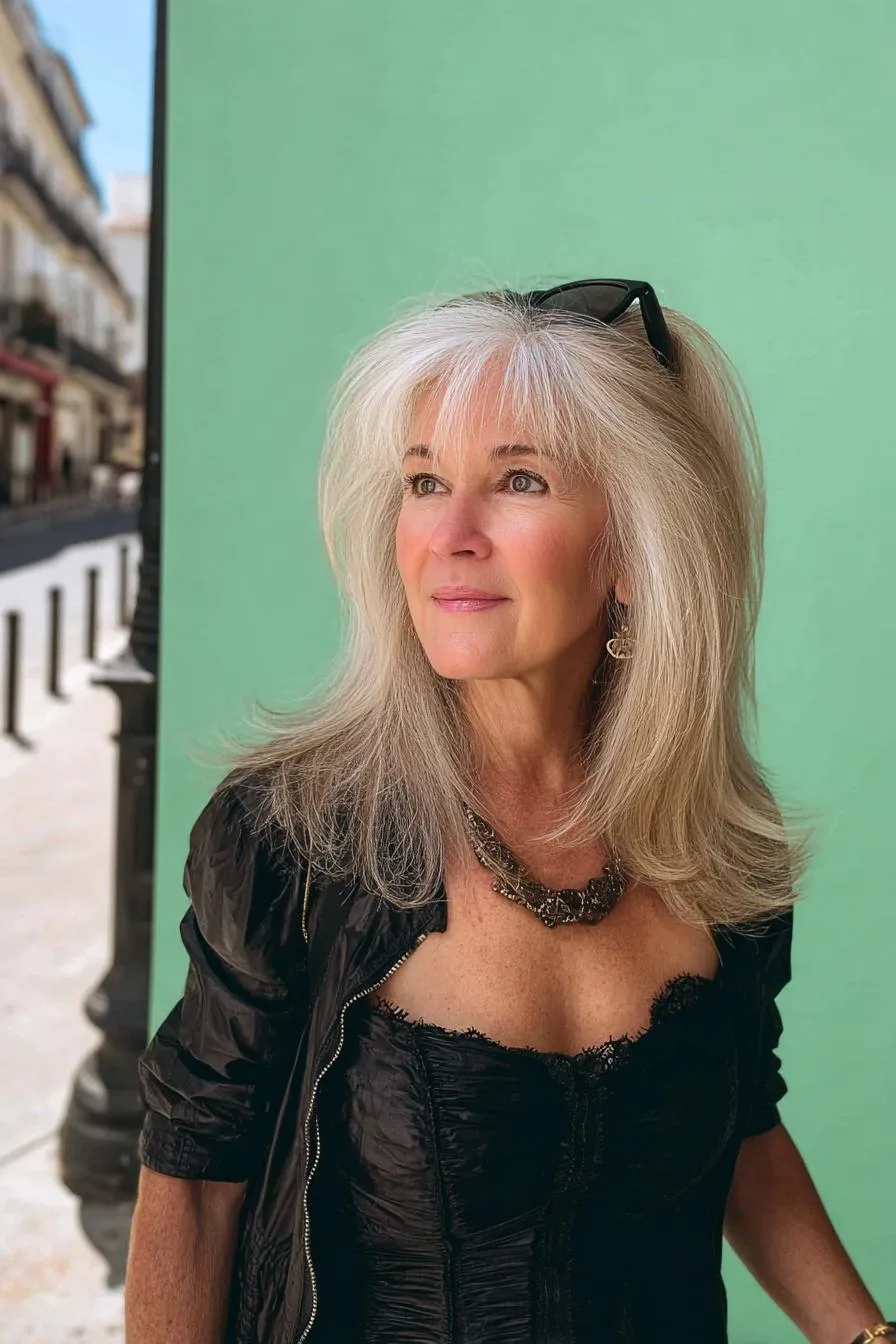 Elegant Silver Hair Beauty