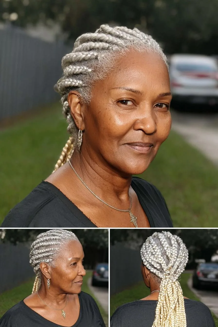 Golden Silver Braided Elegance