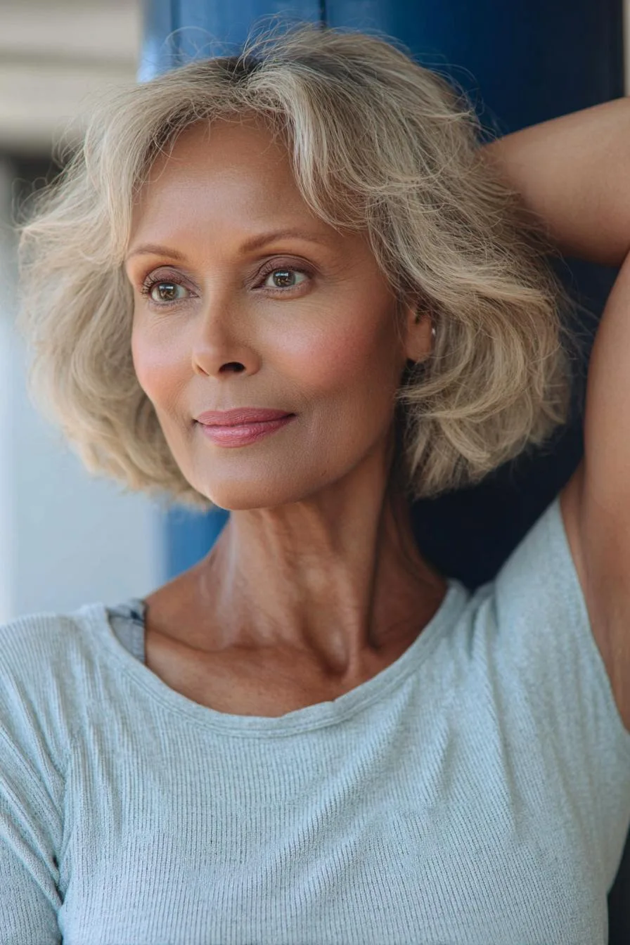 Golden Waves of Beauty