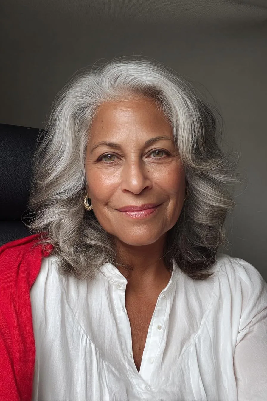 Graceful Waves Framing Beauty