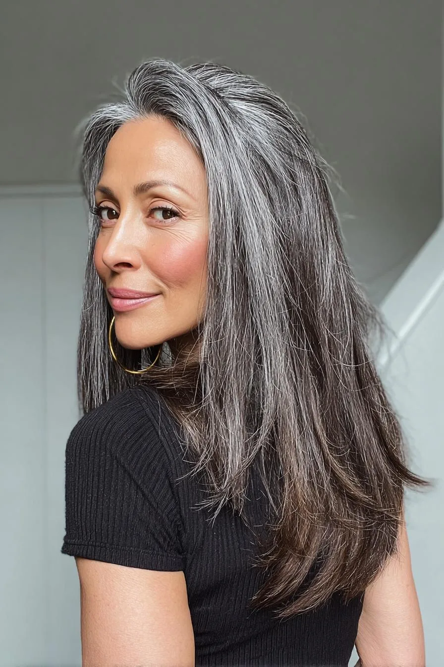 Graceful Waves of Silver