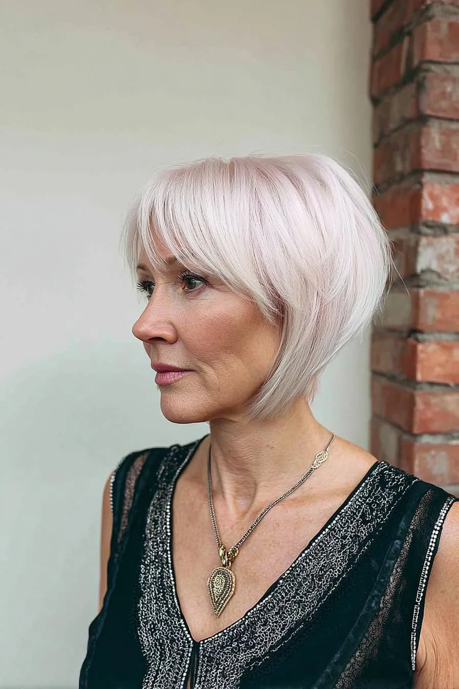Platinum Blonde Bob Beauty