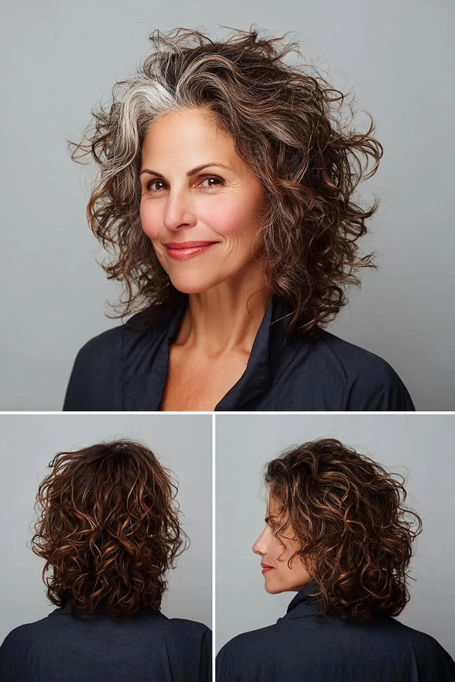 Radiant Curls Bold Streak