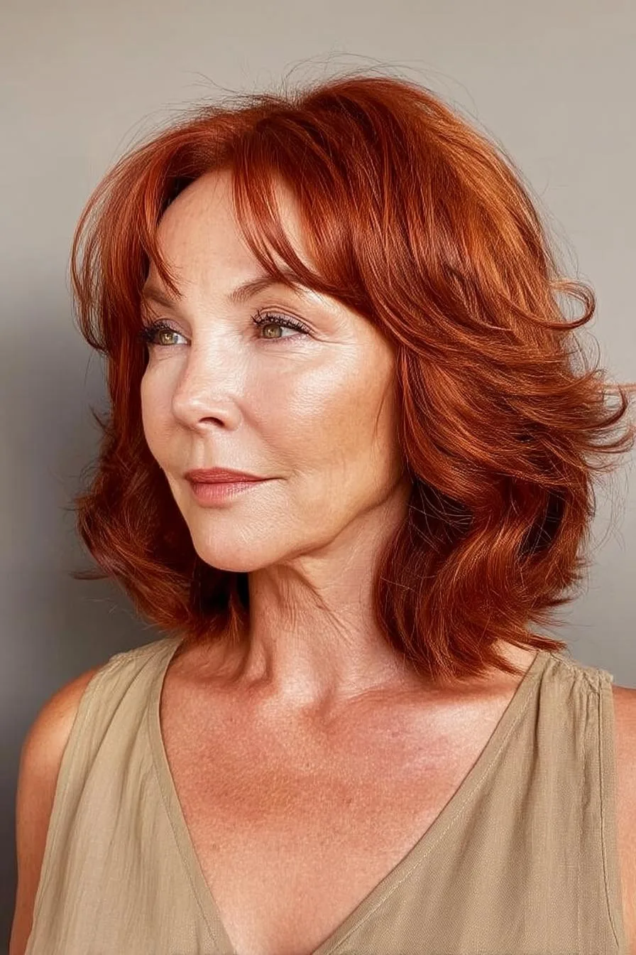 Radiant Waves of Red