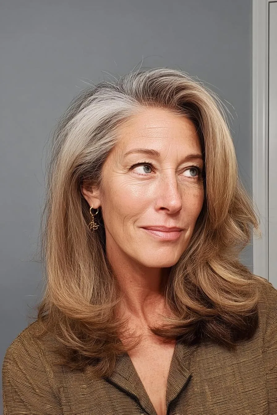 Silver and Brown Waves