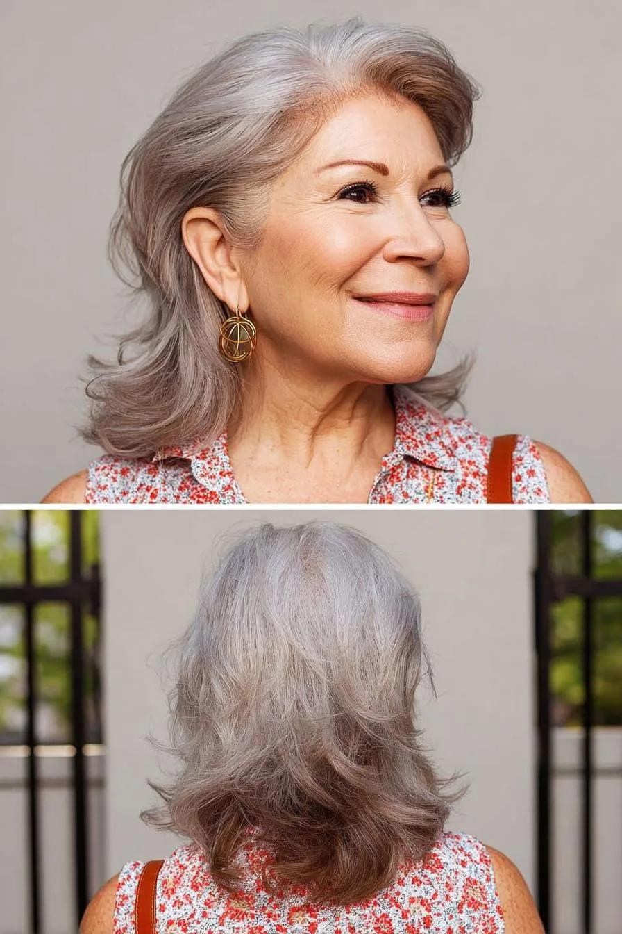Silver Waves Flowing Gracefully