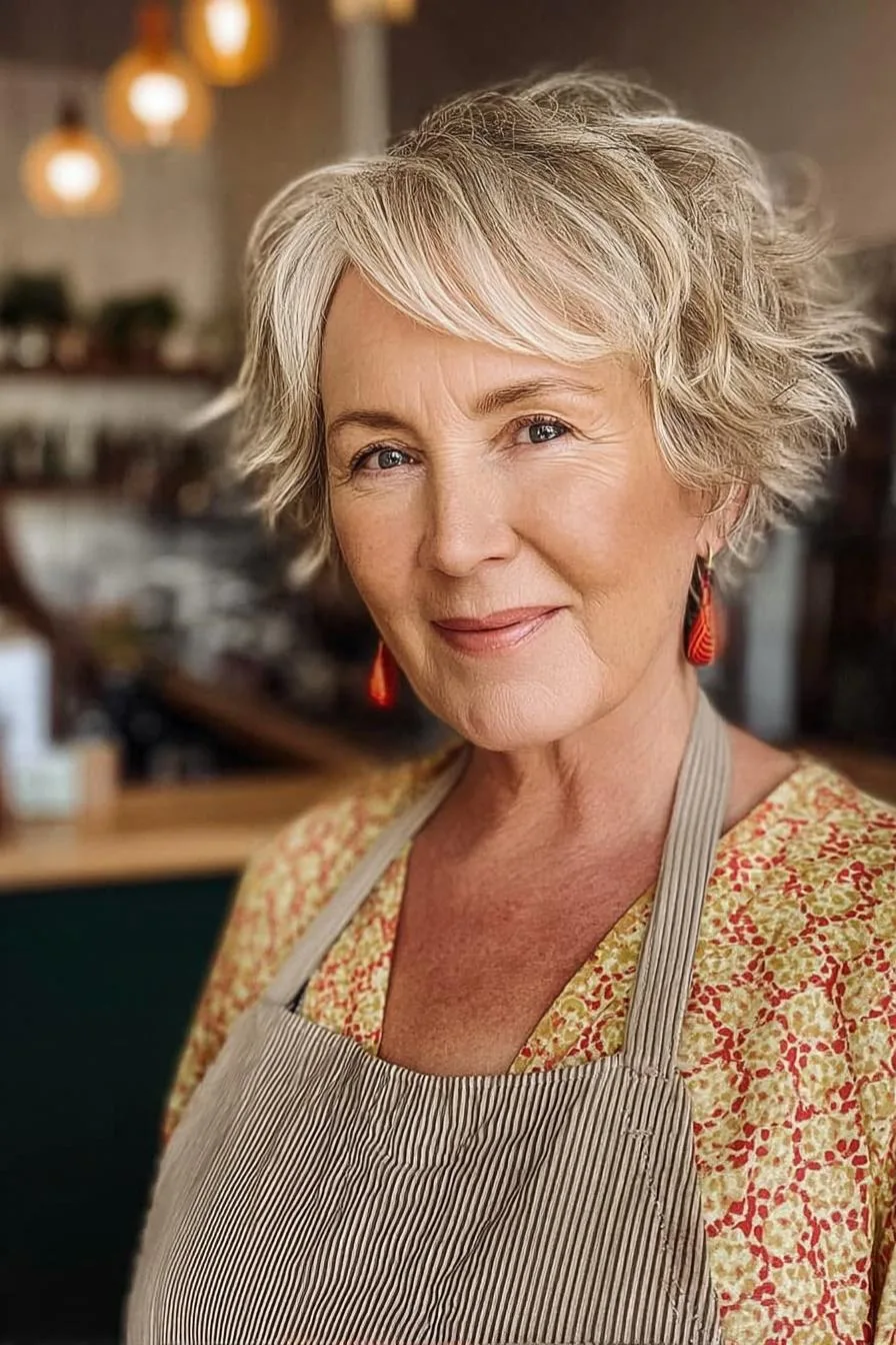 Soft Waves Framing Beauty