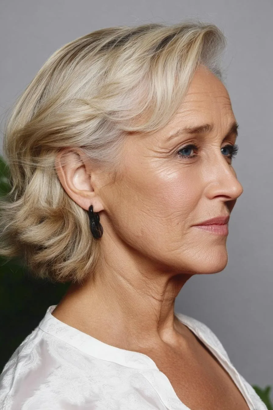 Soft Waves Framing Beauty