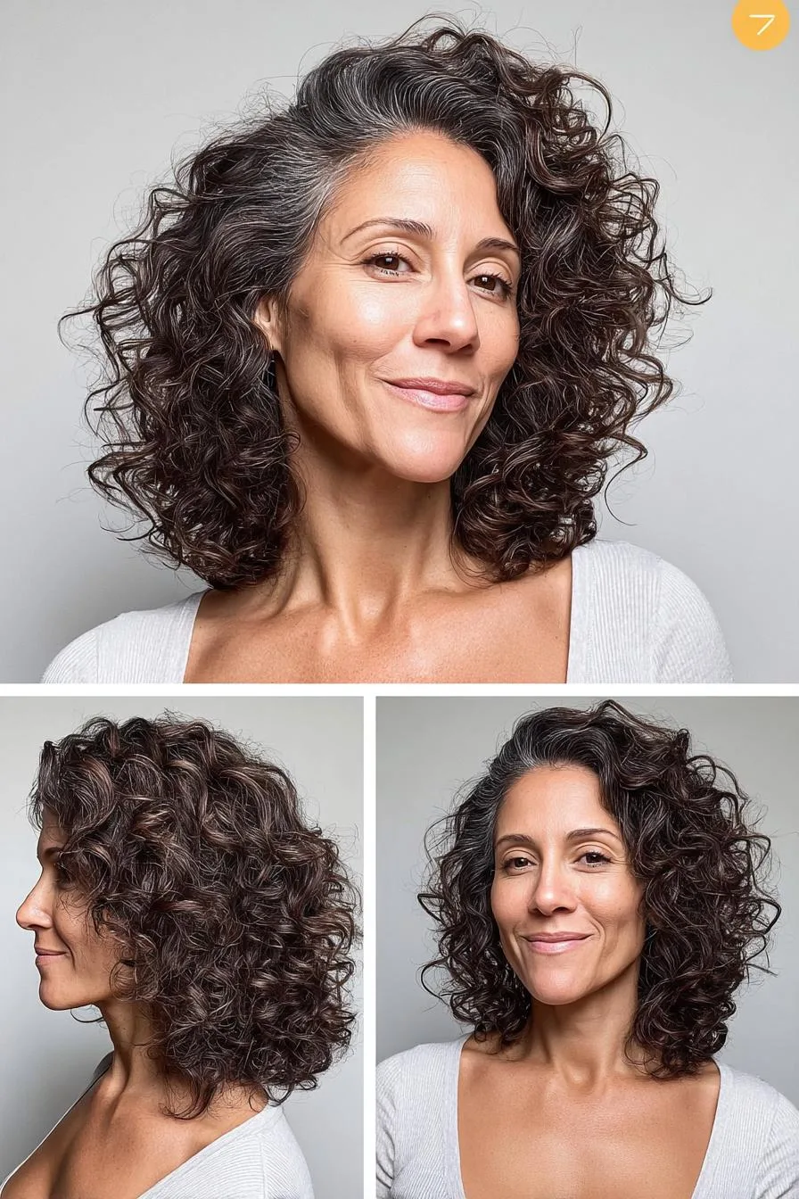 Textured Curls with Highlights