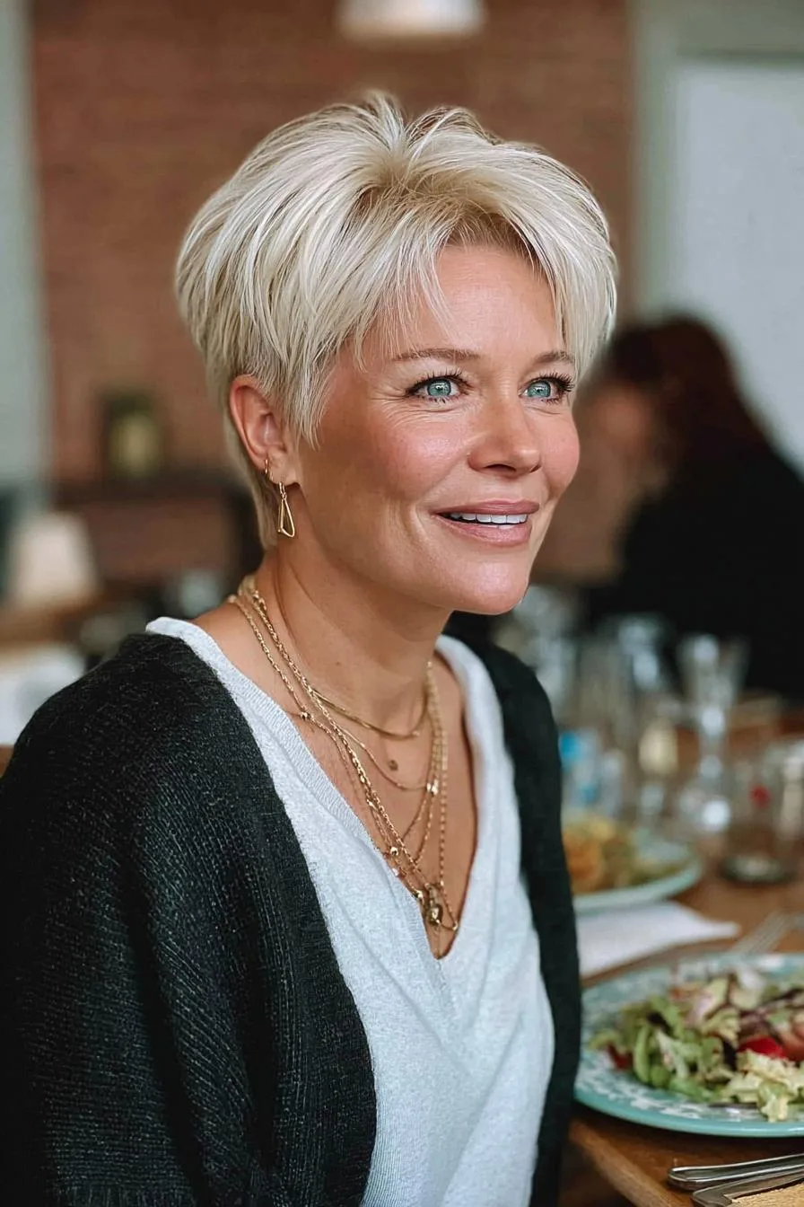 Textured Pixie with Bangs