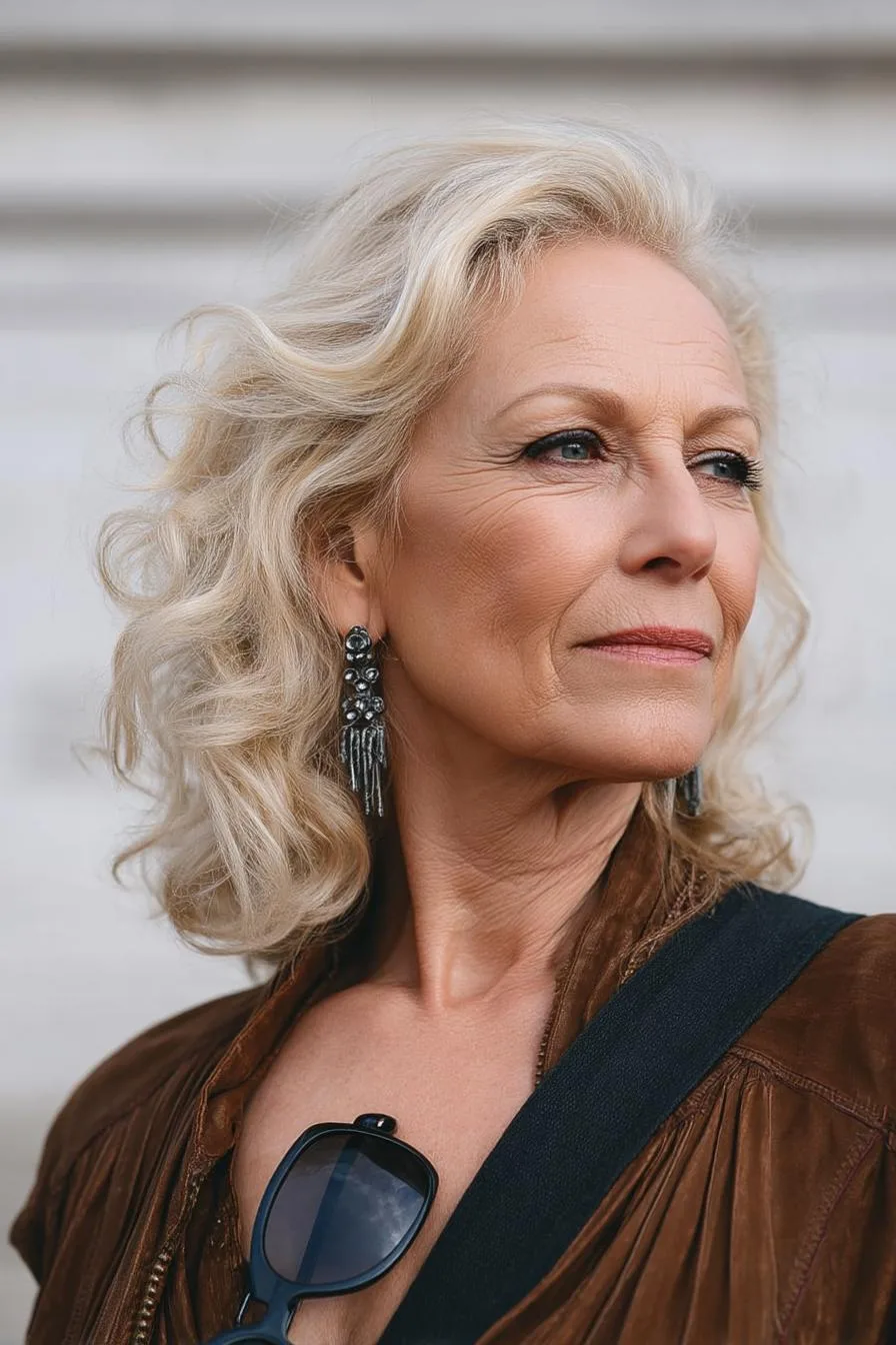 Timeless Blonde Curl Elegance