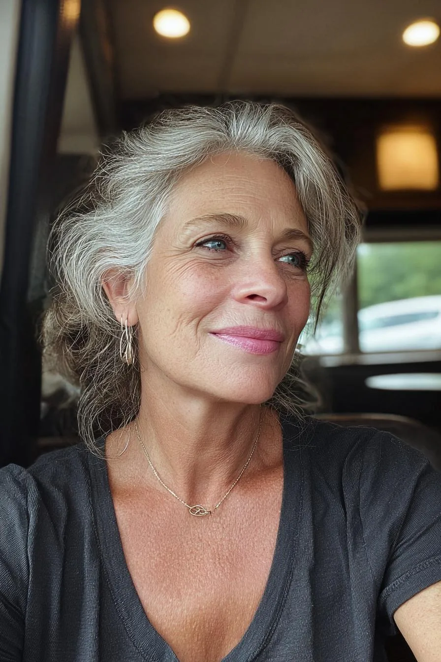 Timeless Graceful Wavy Updo