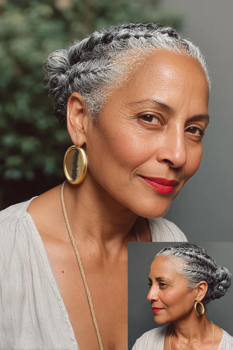 Timeless Silver Curl Elegance